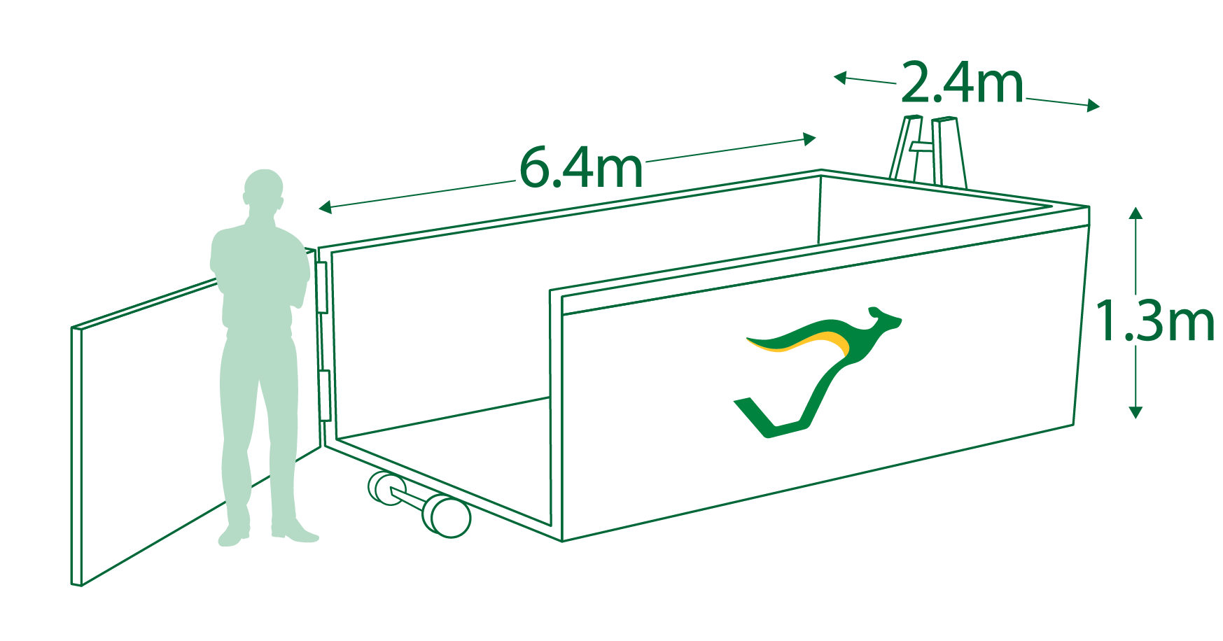 18 Hook Lift Bin