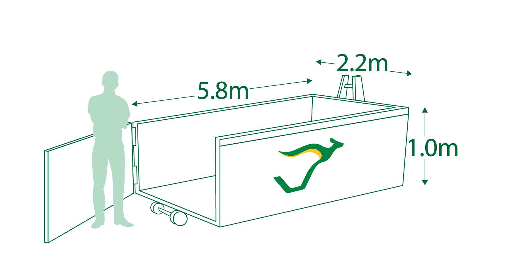 13 Hook Lift Bin