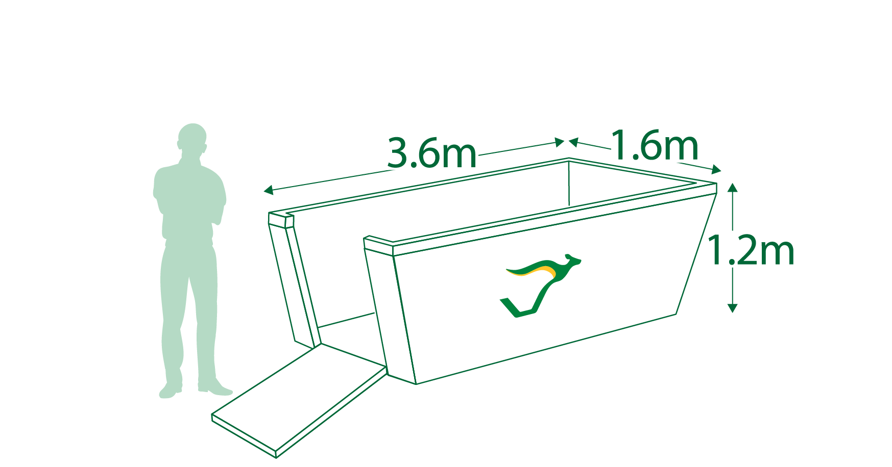 6 Marrel Skip Bin