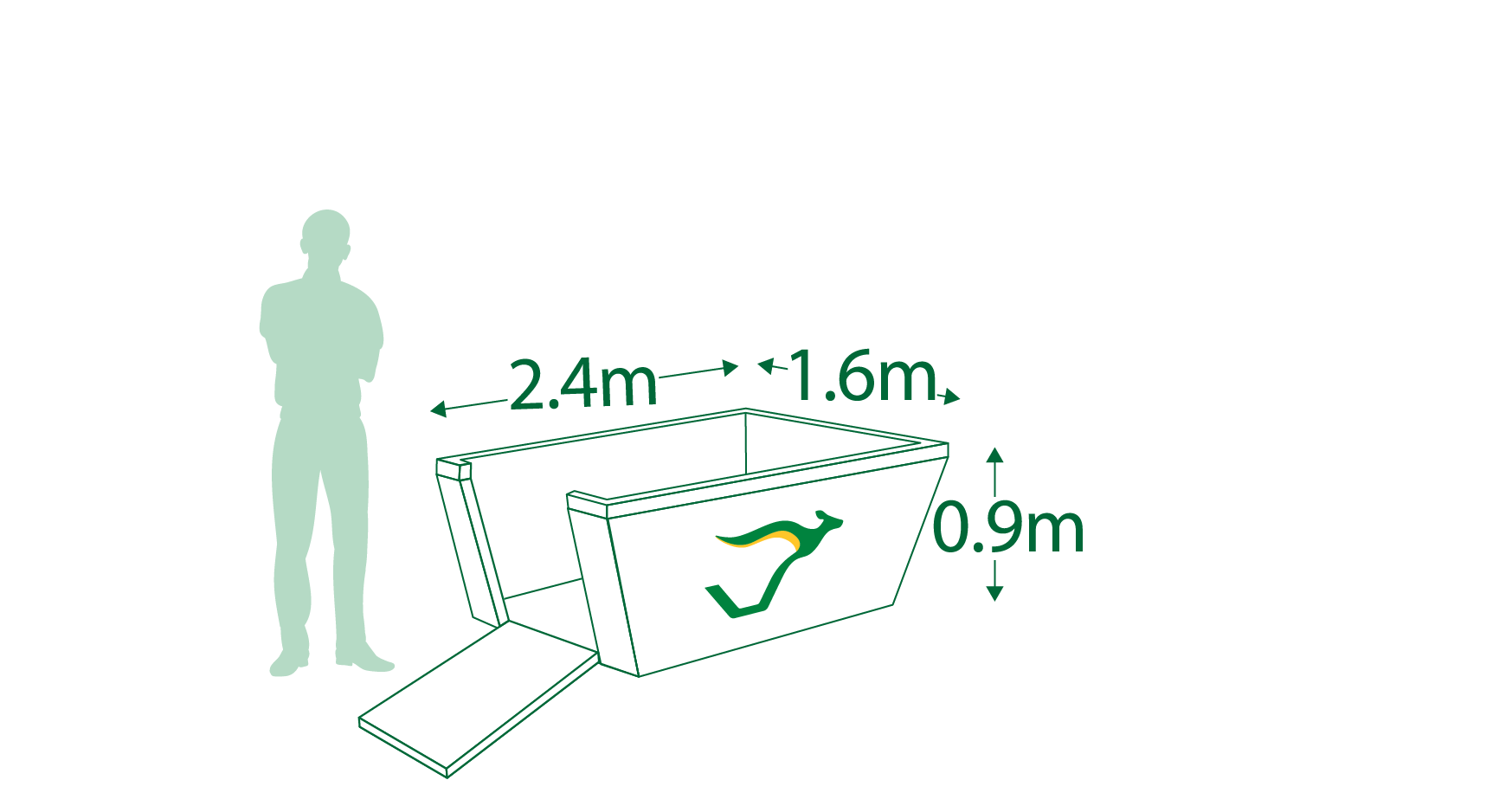 3 Marrel Skip Bin