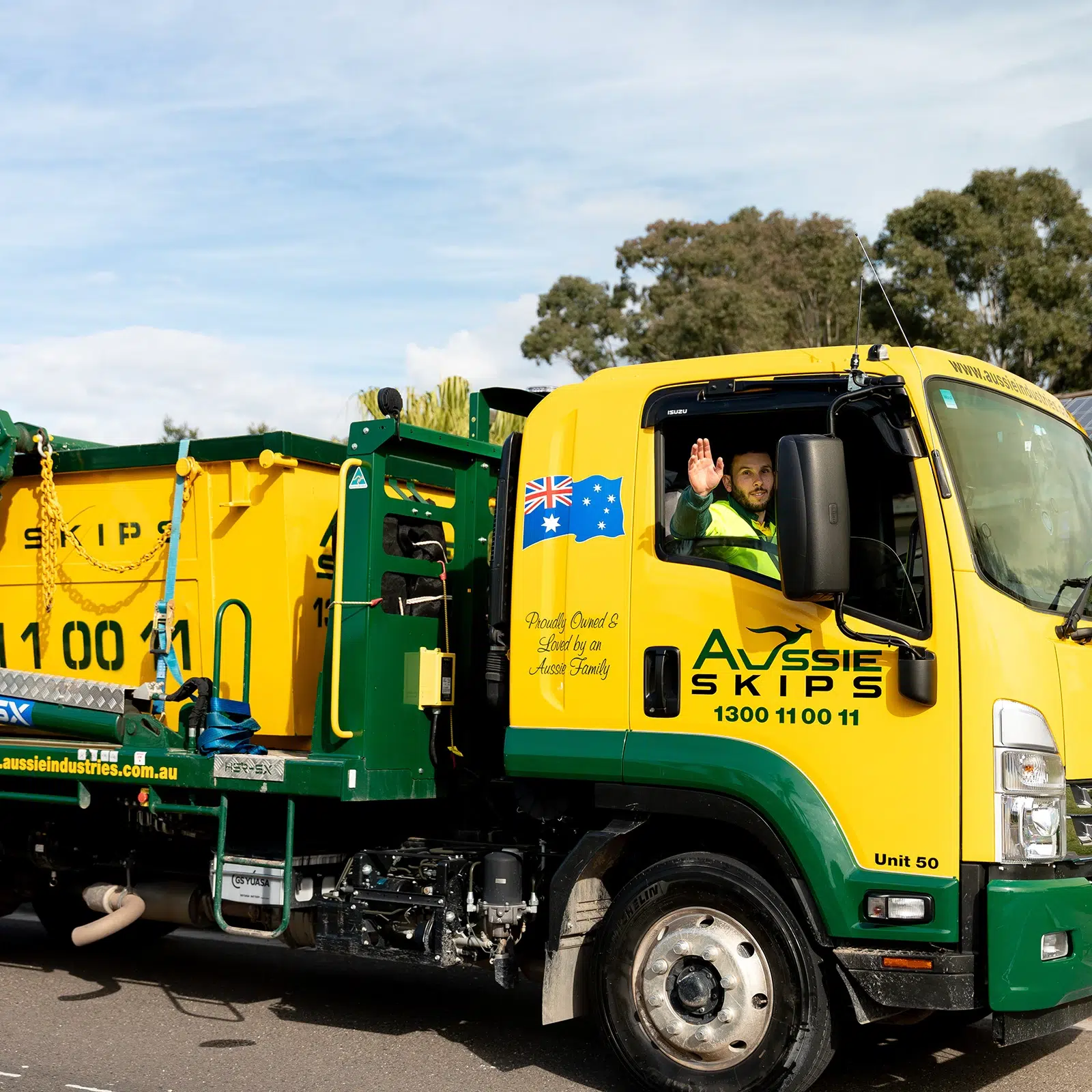 Aussie Skip Bin Truck Driver